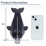 Whale Shaped Portable Leather Key Wallet_Cuab00368