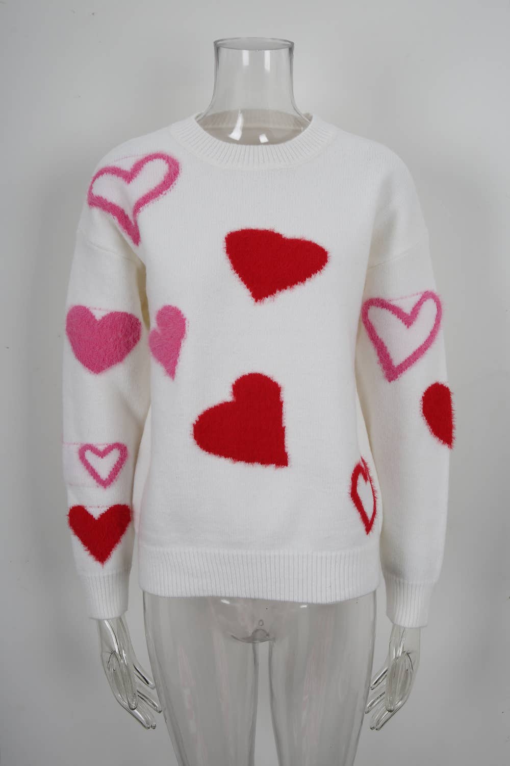 Valentines Day Little Hearts Jacquard Sweater