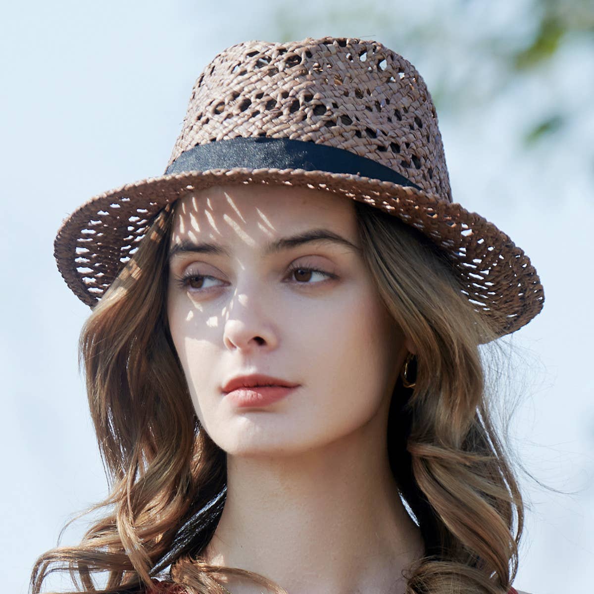 EUROPEAN AND AMERICAN CASUAL WOVEN STRAW HAT_CWAH1346