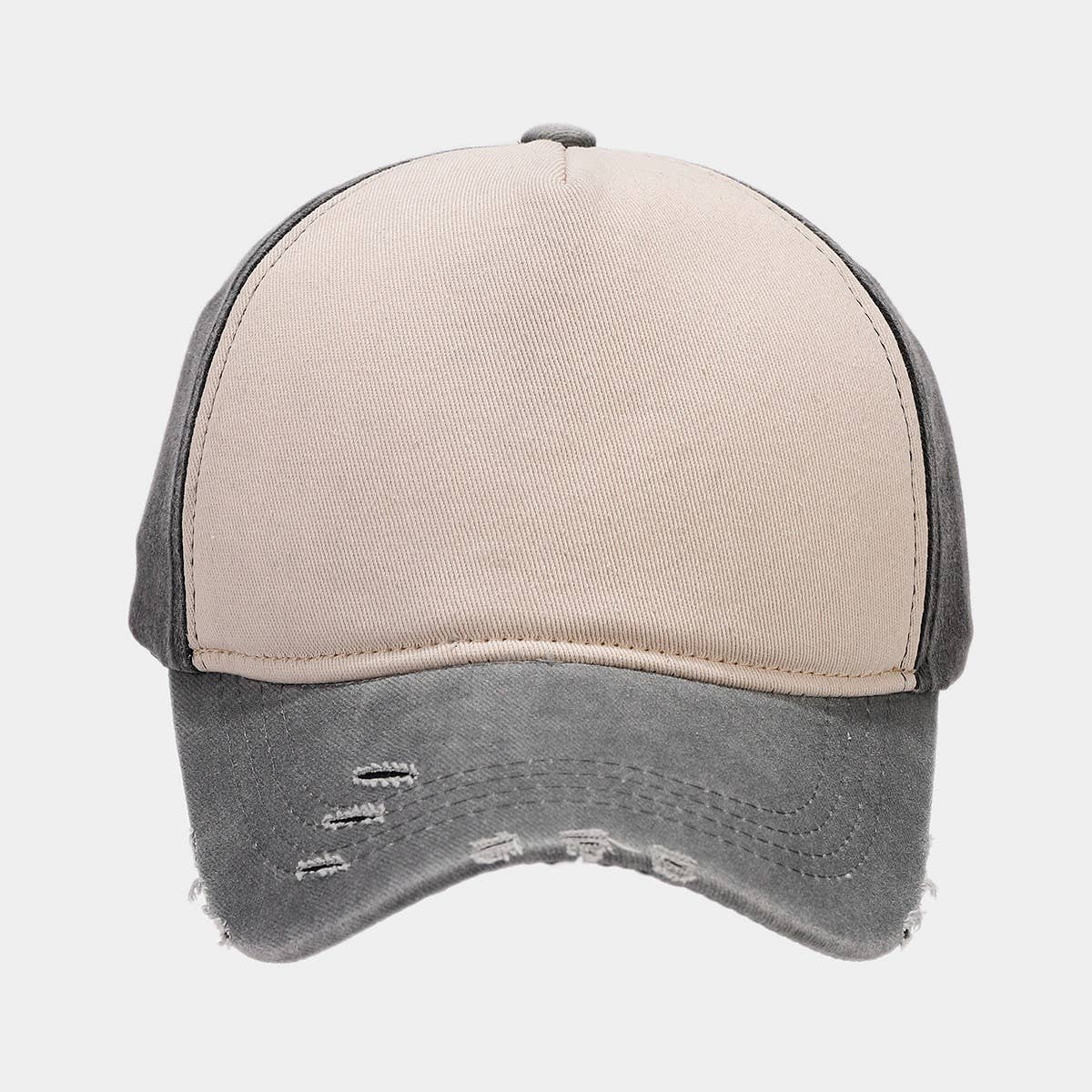 Washed Cotton Ripped Baseball Cap, Golf Style Cwah1568