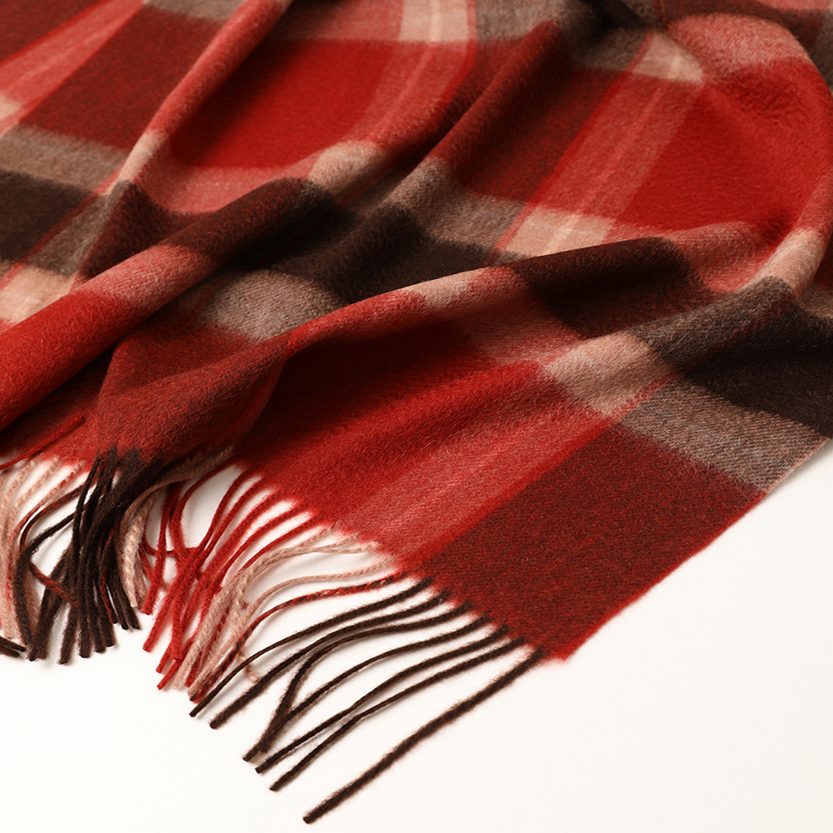 PLAID CASHMERE SCARF UNISEX WARM WINTER WRAP_CWASC2706