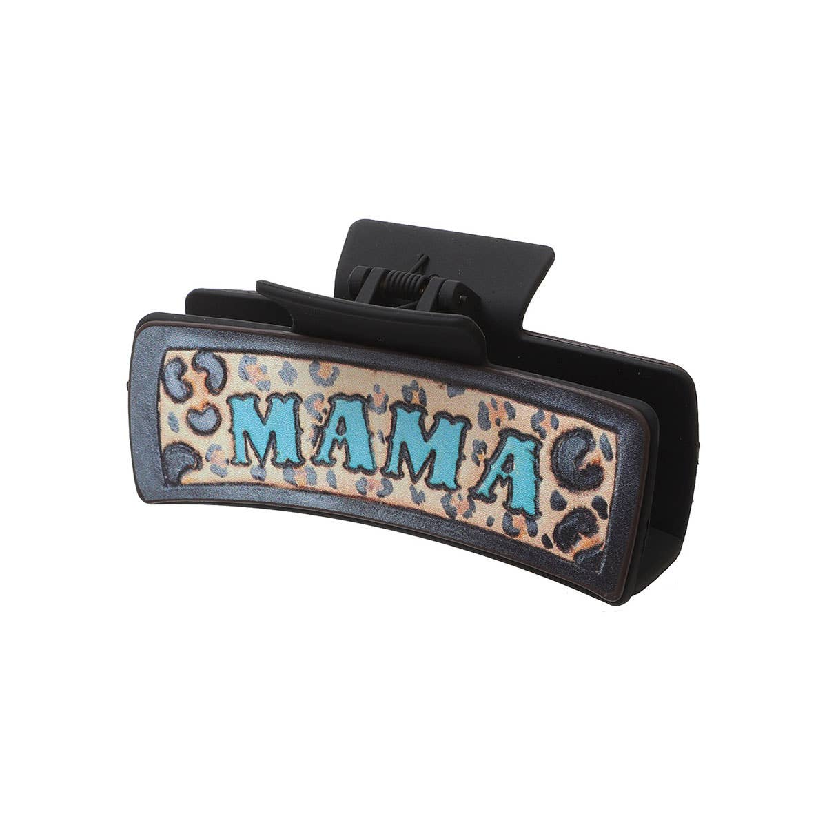 Western Style Letter Bow Leather Hair Claw Clips_Cwasc1626