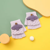 BABY HALF FINGER FLIP WRITING WARM GLOVES_CWAG0158