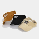 PARIS EMBROIDERED VISOR HAT SUMMER BASEBALL CAP_CWAH3302