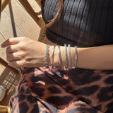 NEW FASHION METAL HEART SHAPE FLOWER BRACELET_CWMM3097