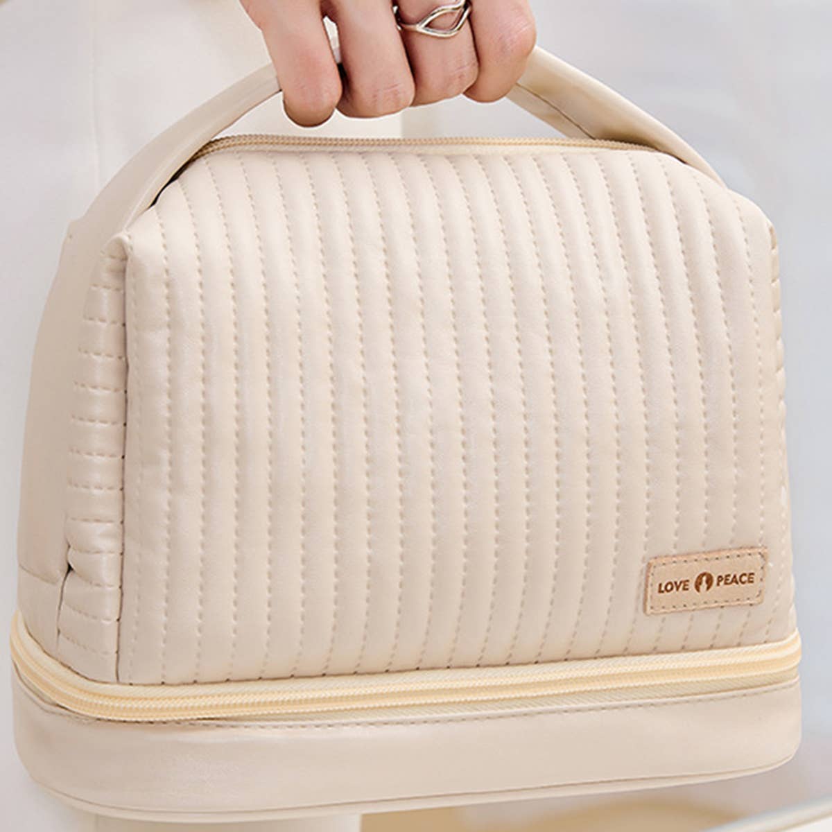 Multifunctional Double Layer Cosmetic Bag _Cwab0554