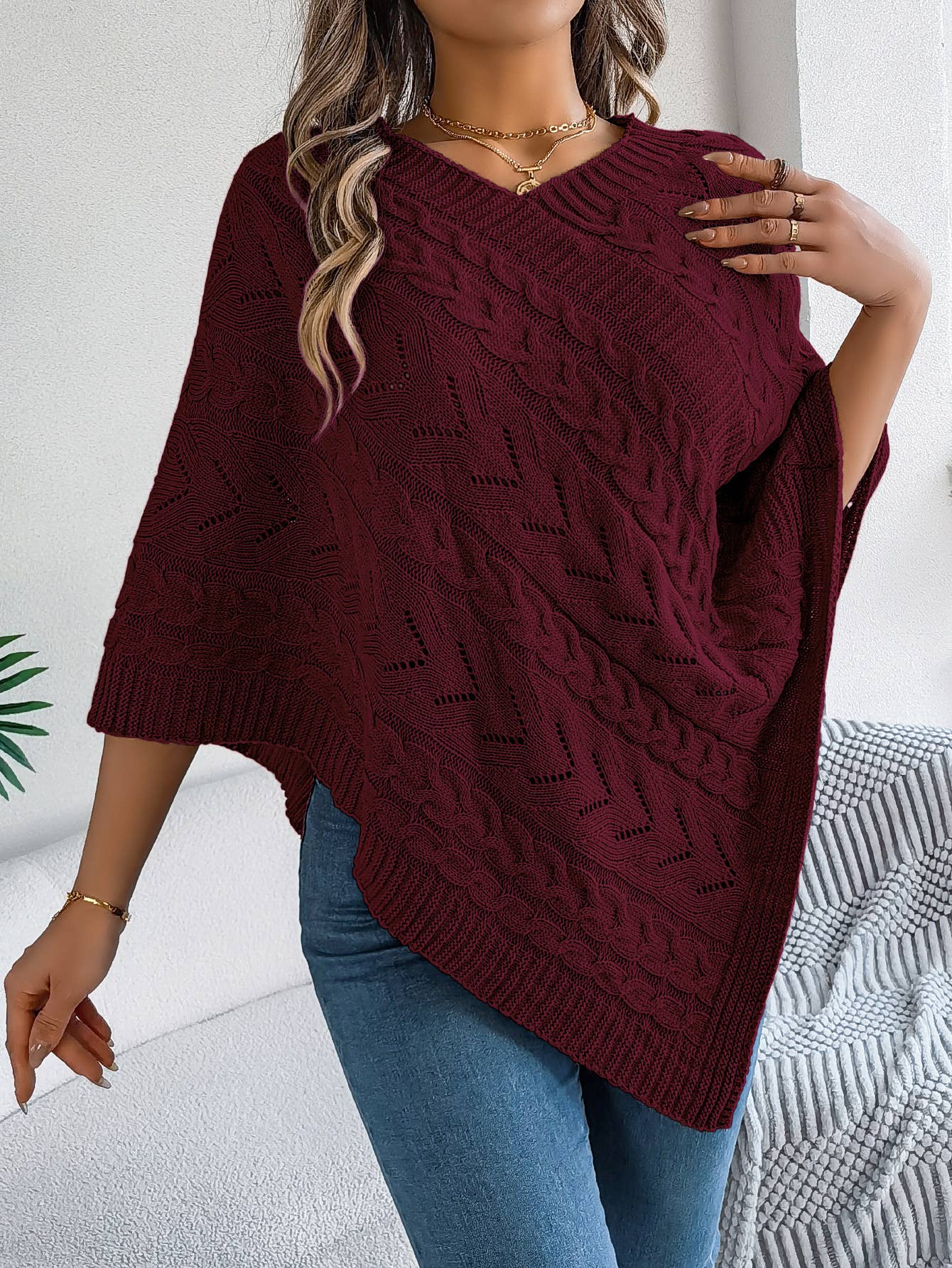 Casual Solid Color Twist Pongee Sweater Coat