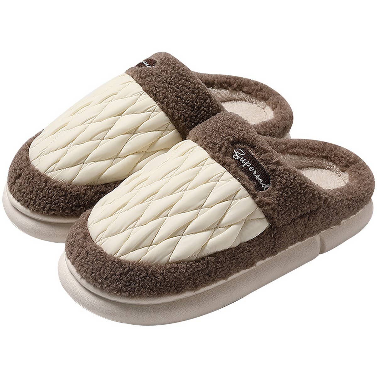 Winter Slippers Warm Cushioned Slides House Shoes_Cwshs0299