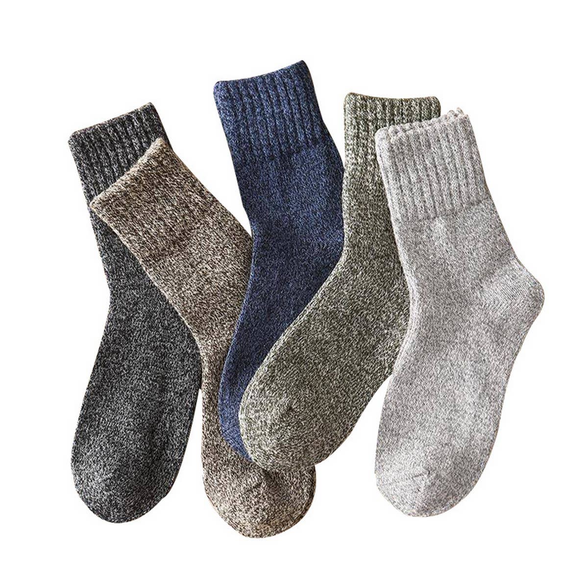 5 PAIRS OF CASUAL THICK COTTON SOCKS_CWMS0682