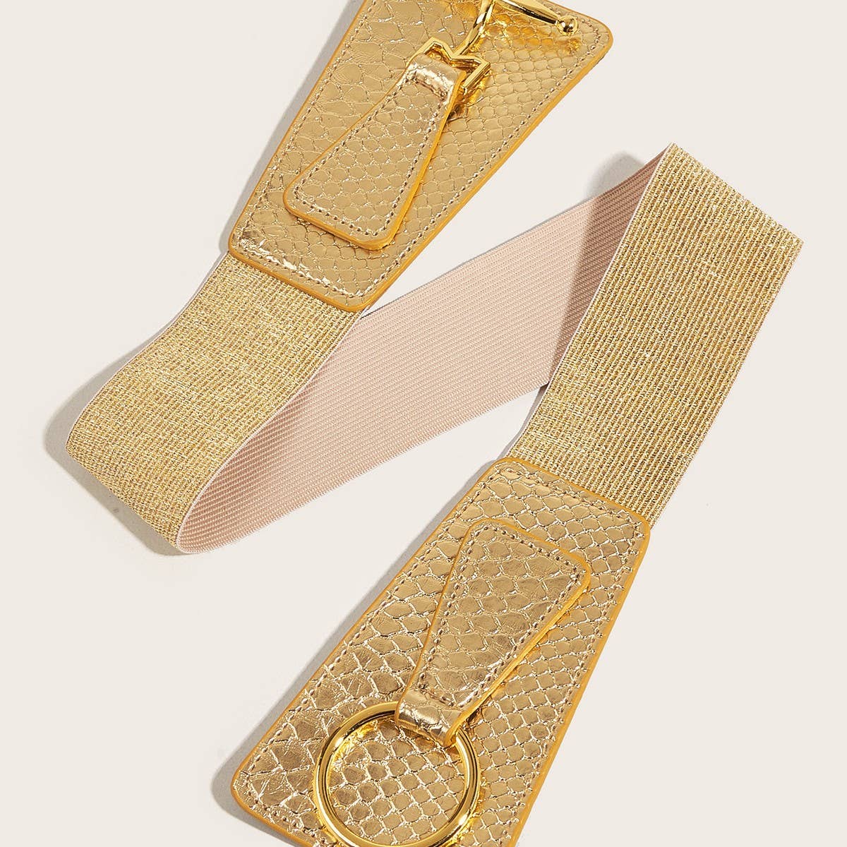 Cwabe0563_Solid Color Multi Functional Elastic Belt