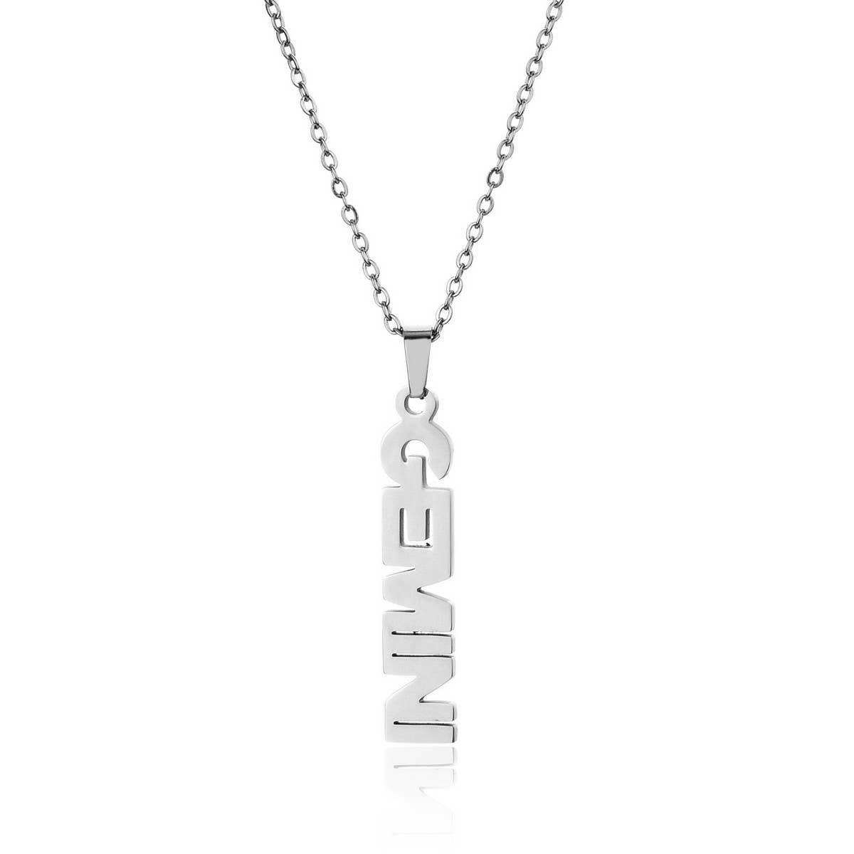 CLAVICLE CHAIN TWELVE ZODIAC TITANIUM NECKLACE_CWMM2717