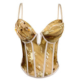 PREMIUM PRINTED PADDED HERRINGBONE CORSET_CWMM4134