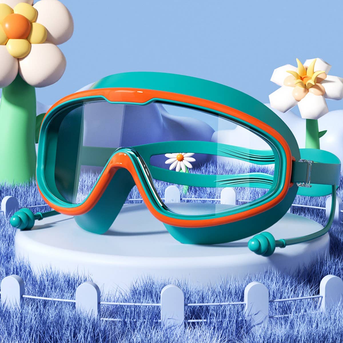 KIDS HD ANTI FOG SWIM GOGGLES LARGE STYLISH SSCWMM6647