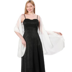 Women Solid Color Evening Shawl_Cwasc1071