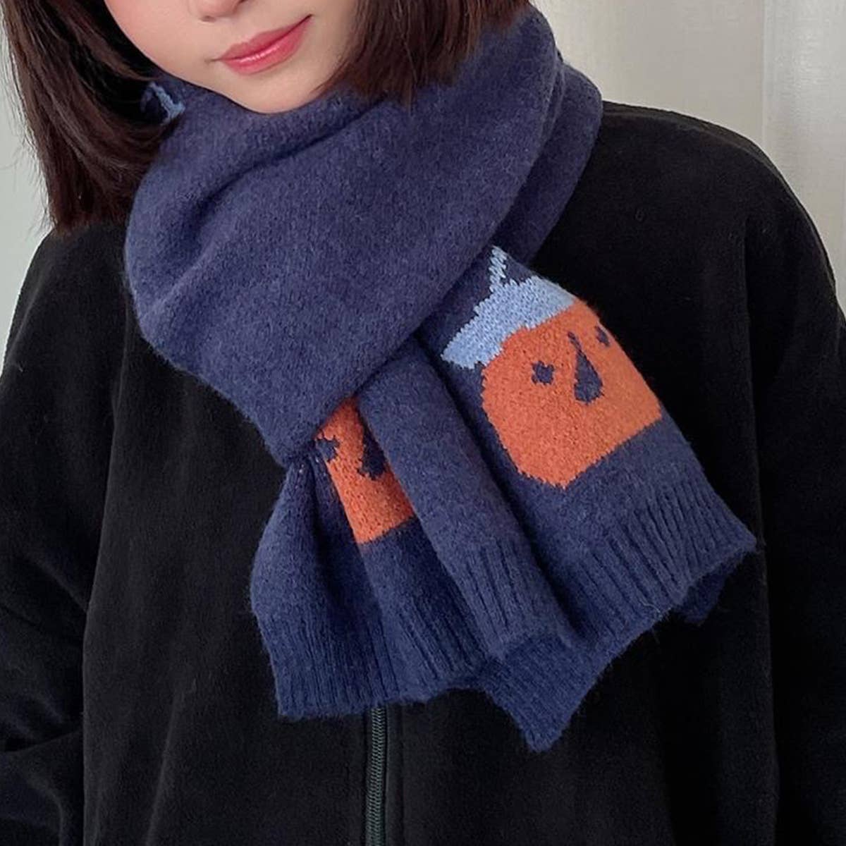 COZY KNIT SCARF WINTER WRAP WITH SOFT TOUCH_CWASC1245