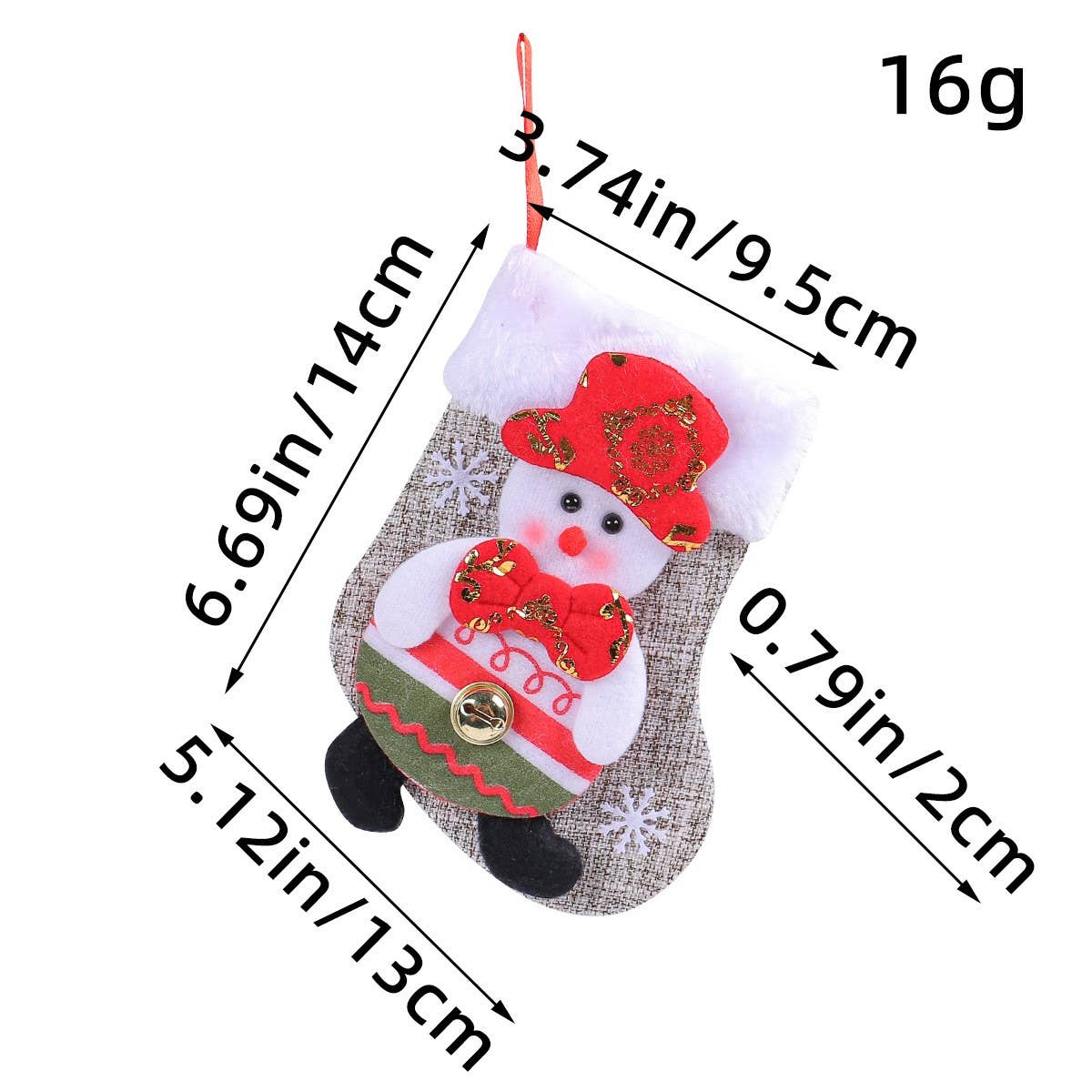 CHRISTMAS CARTOON PLUSH DOLL SOCKS CANDY GIFT BAG_CWMS1441