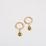 COLORFUL BIRTHSTONE EARRINGS TEARDROP EARRINGS_CWMM5519