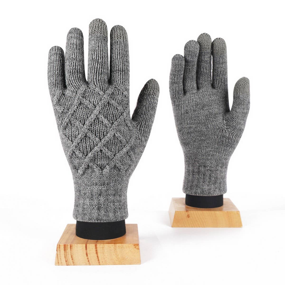 SOLID COLOR WARM TOUCH SCREEN KNITTED GLOVES_CWAG0388