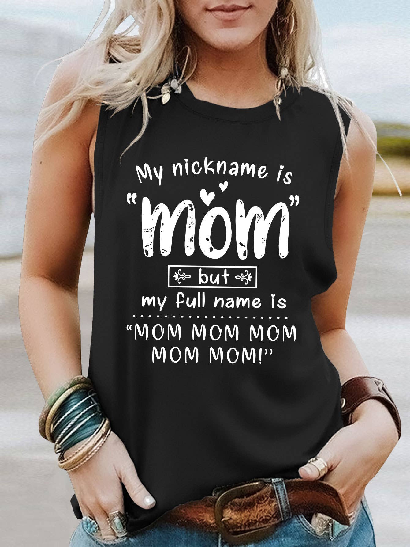 Solid Mother'S Day Vest