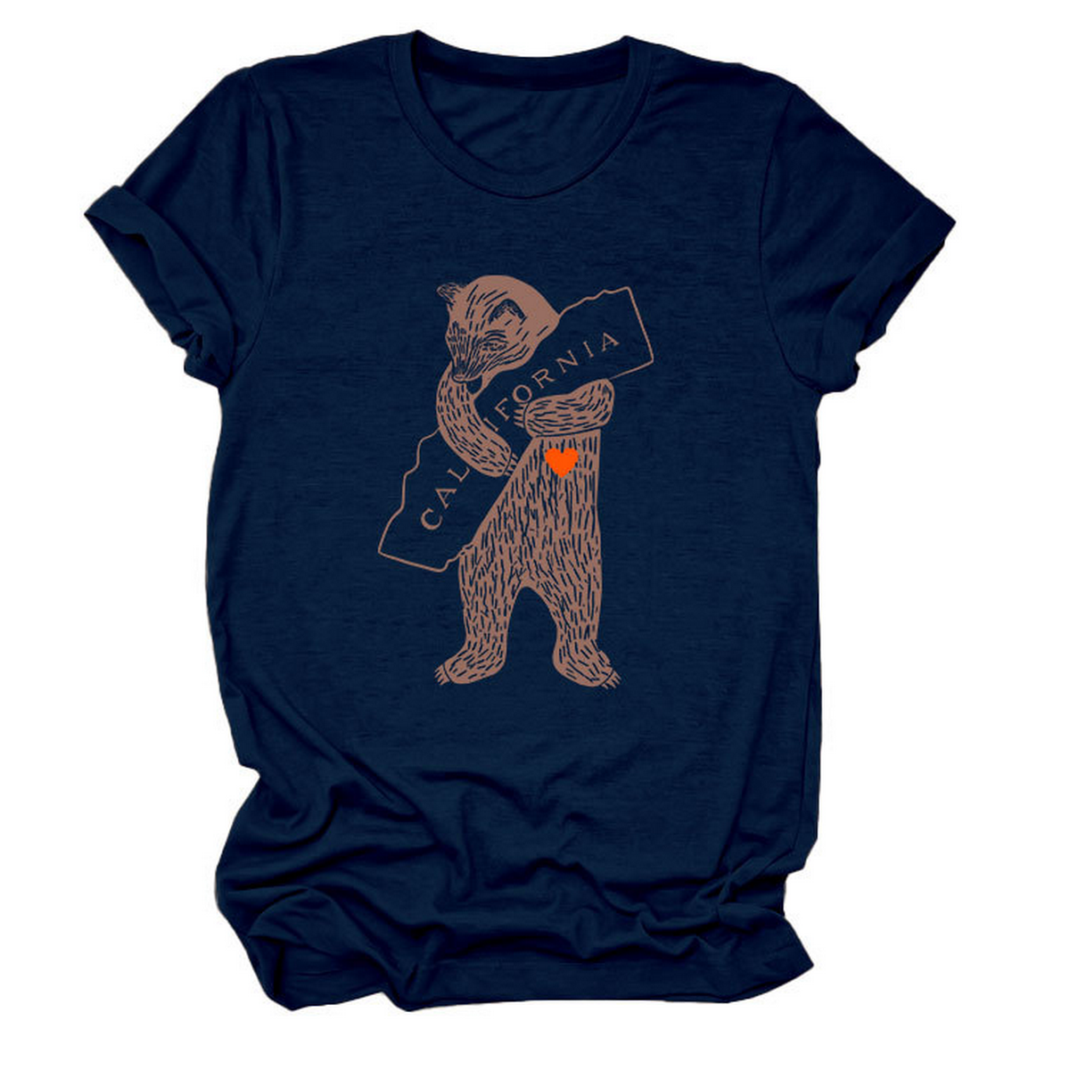 FUNNY BEAR SHORT SLEEVE T SHIRT FOR HER_CWTTS1505