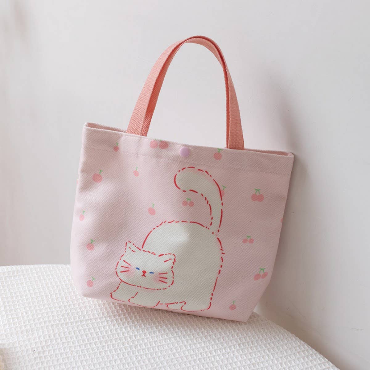 CUTE PRINTED LUNCH TOTE BAG FOR GIRLS WOMEN_CWAB5663