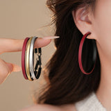RETRO SIMPLE ROUND TEMPERAMENT EARRINGS_CWAJE2467