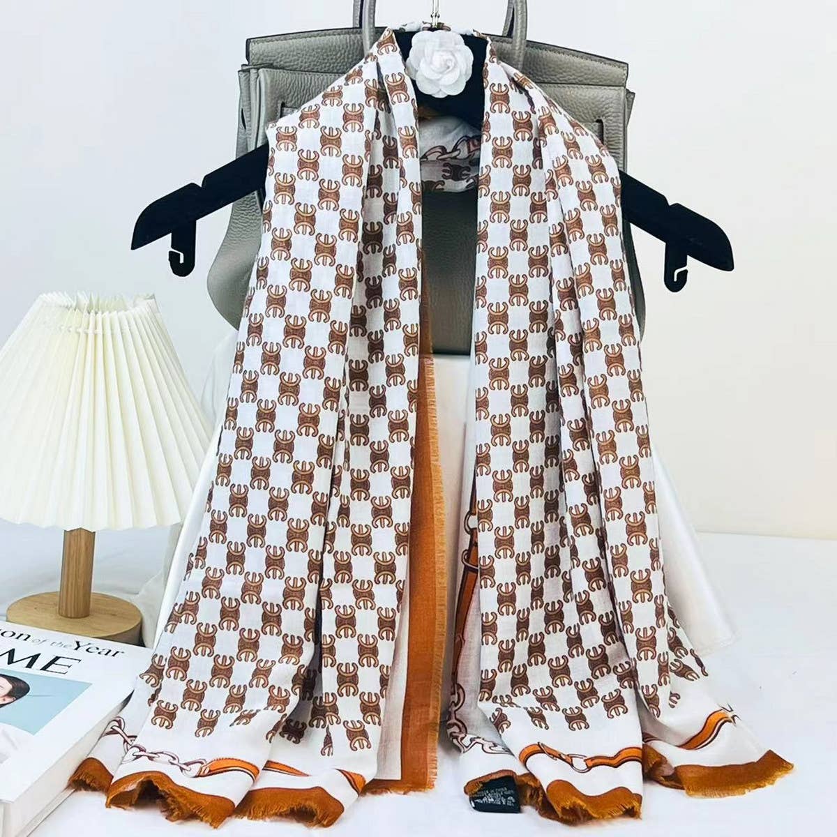LETTER PRINT SCARF CHIC WINTER WRAP GIFT SHAWL_CWASC0912