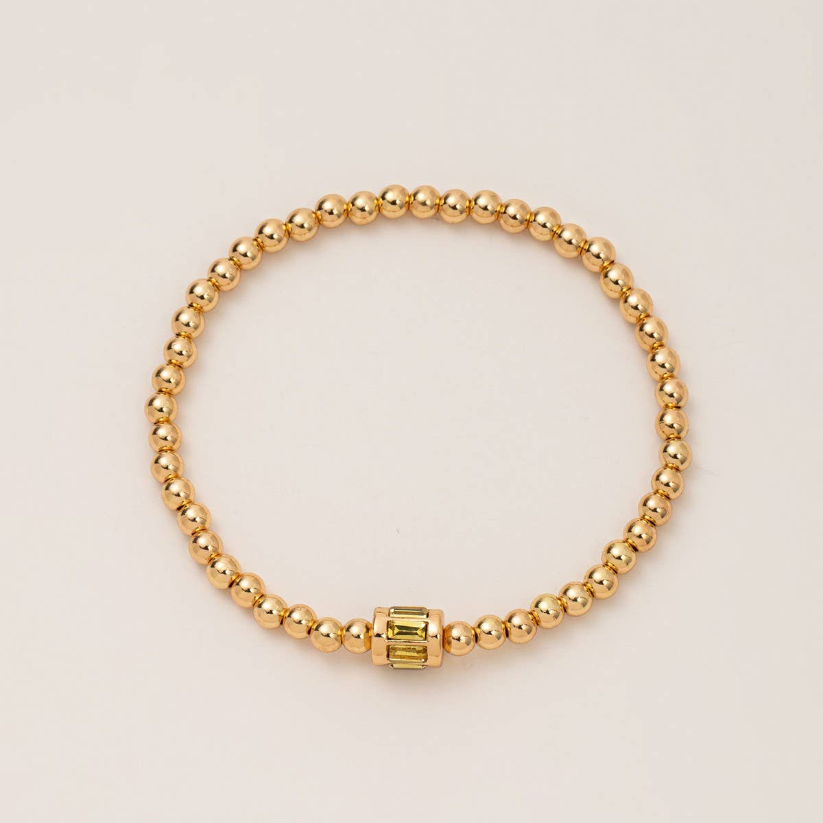 BEAD BIRTHSTONE BRACELET DECEMBER ZIRCON CHARM_CWMM6959