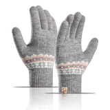 THICK KNIT GLOVES FOR WOMEN TOUCHSCREEN WARM LINED_CWAG0518