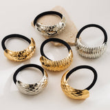MINIMALIST METAL ELASTIC HAIR TIE SOFT STYLISH_CWAHA6190