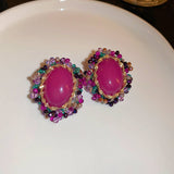 ELLIPTICAL FASHION RETRO EARRINGS_CWAJE2069