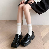 Women New Pearl Solid Color Socks_Cwms0468