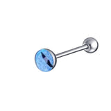 COLORFUL EYE TONGUE STUD STAINLESS STEEL PIERCING_CWMM9599