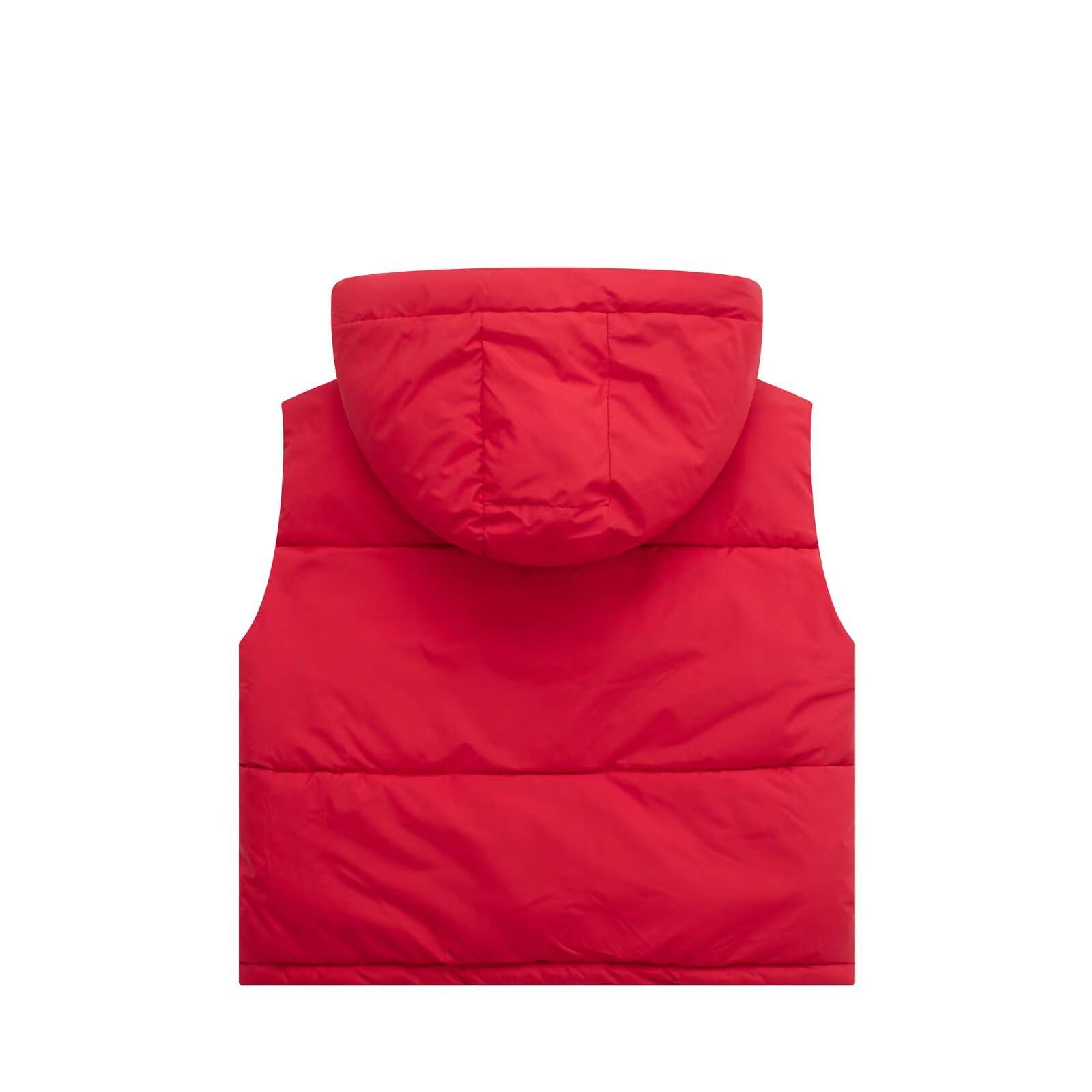 Solid-Color Simple And Casual Hooded Vest Jacket