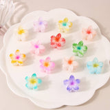 CANDY COLOR PLUMERIA HAIR CLAW SWEET FLORAL CLIP_CWMM4985