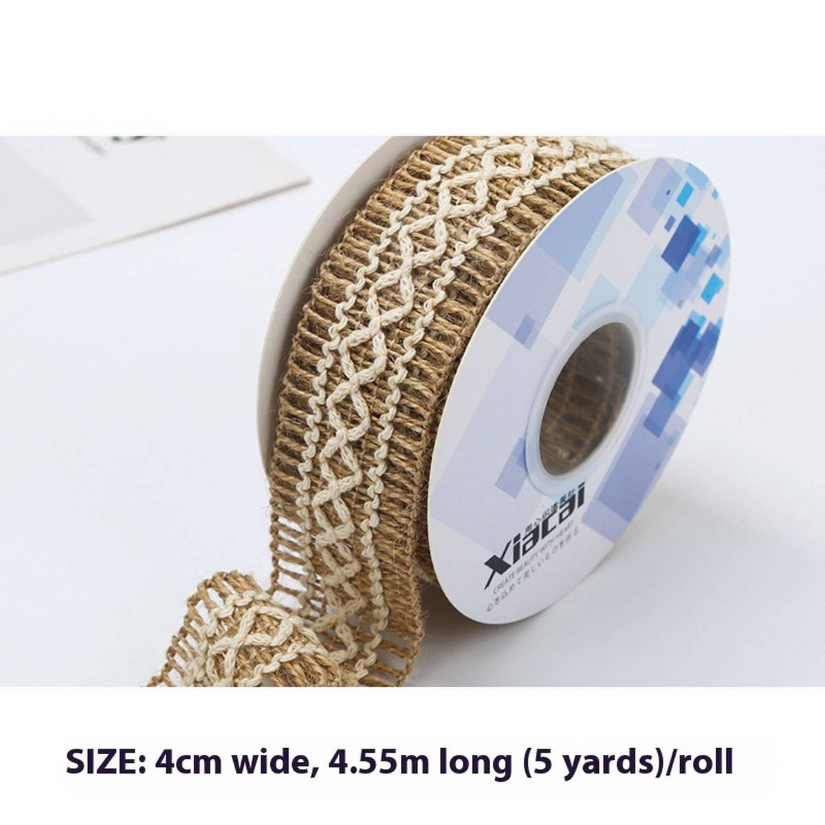 HEMP ROPE LACE DIY FABRIC DECORATIVE RIBBON_CWMM5751