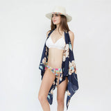 BIG FLORAL PRINT FRONT OPEN KIMONO FOR SLEEVELESS_CWASC0785