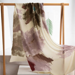 OMBRE SCARF VINTAGE TASSEL PRINT WRAP FOR WOMEN_CWASC0937
