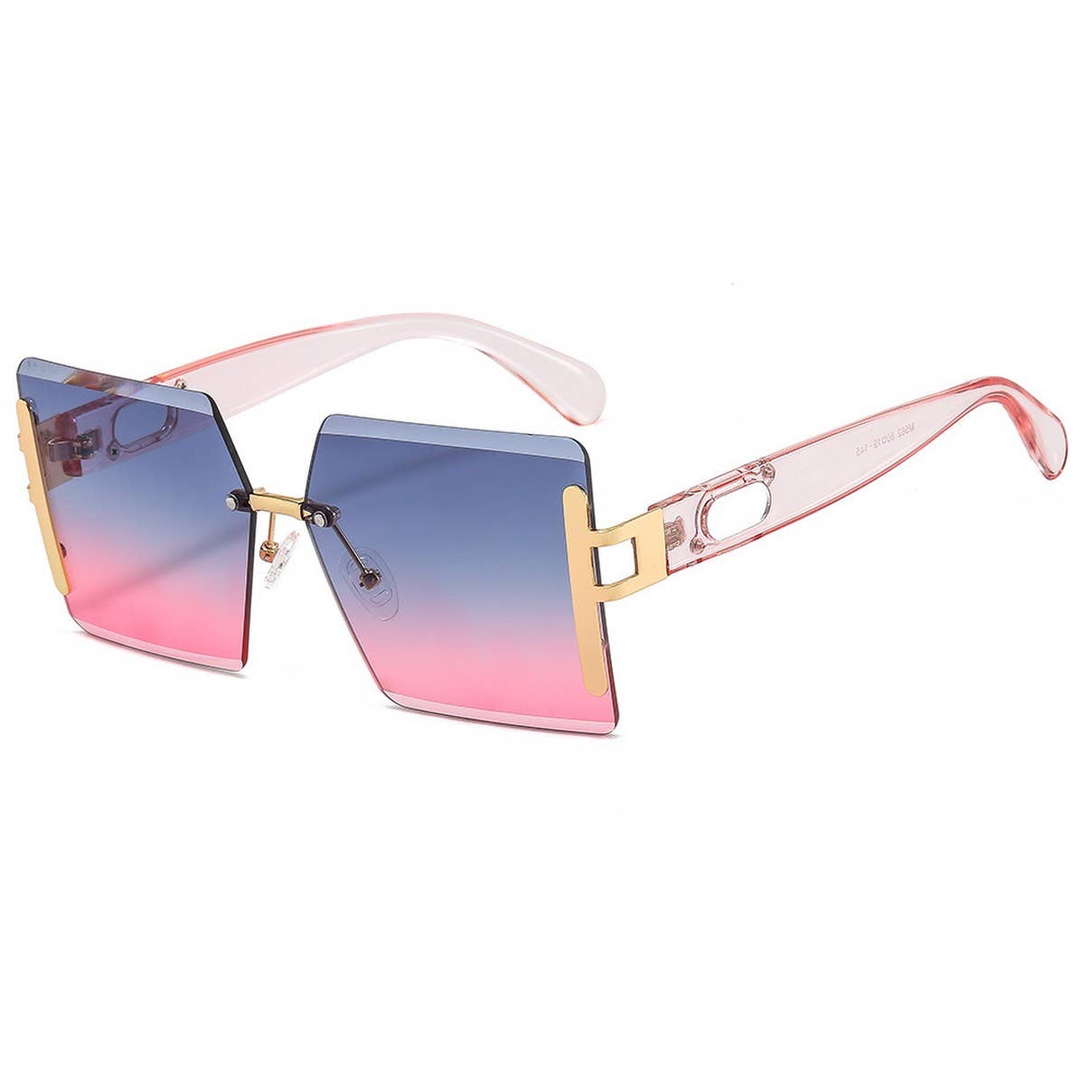 RIMLESS CUT EDGE OCEAN LENS SUNGLASSES UNISEX_CWASG1164