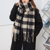 Wome Warm Small Check Ac Scarfsweet Style_Cwasc2695