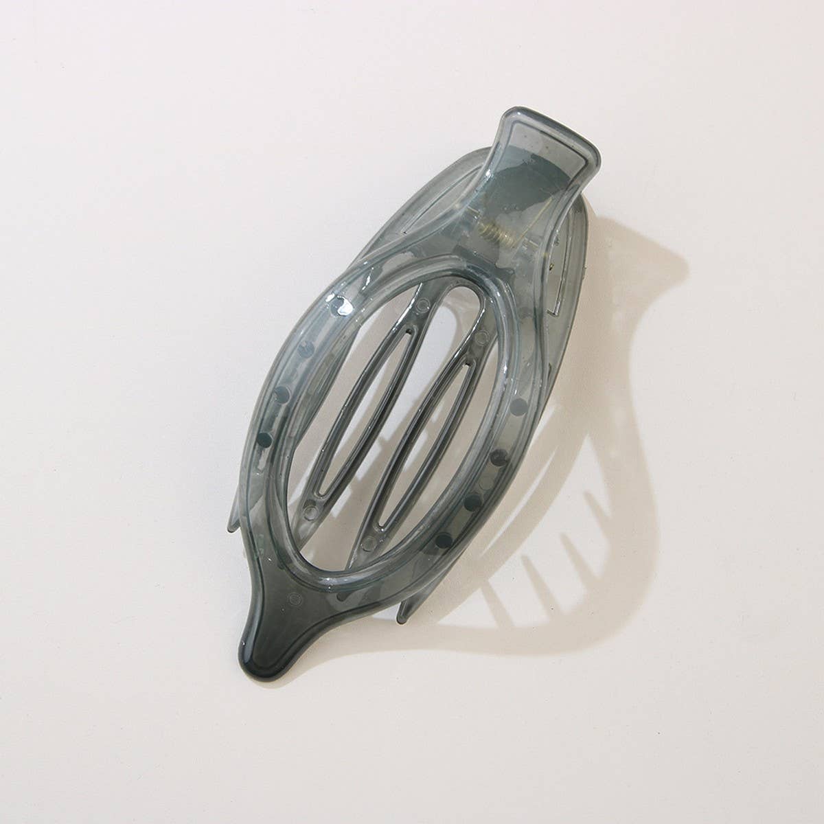 Glossy Matte Oval Hair Clip-Large Duckbill Style_Cwaha07479