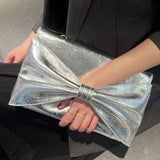 FASHIONABLE LARGE BOW EVENING CLUTCH BAG_CWAB2620