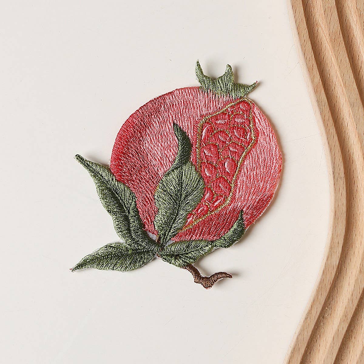 LYCHEE POMEGRANATE EMBROIDERED PATCH FOR REPAIR_CWMM5927