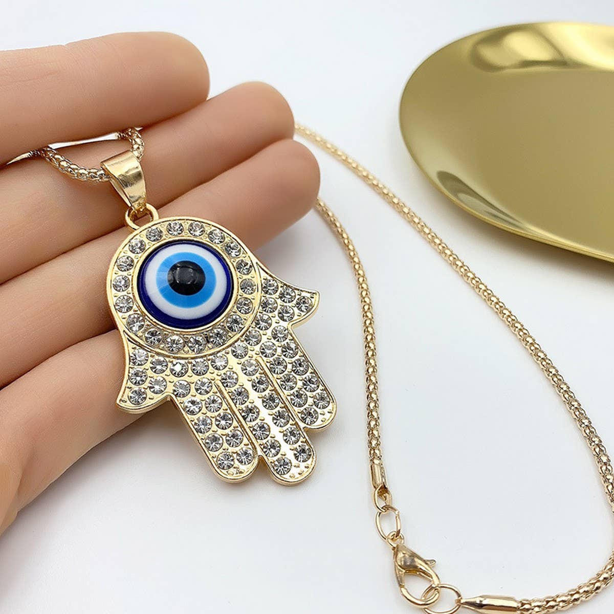 DEVILS EYE DIAMOND PENDANT NECKLACE_CWAJE0886