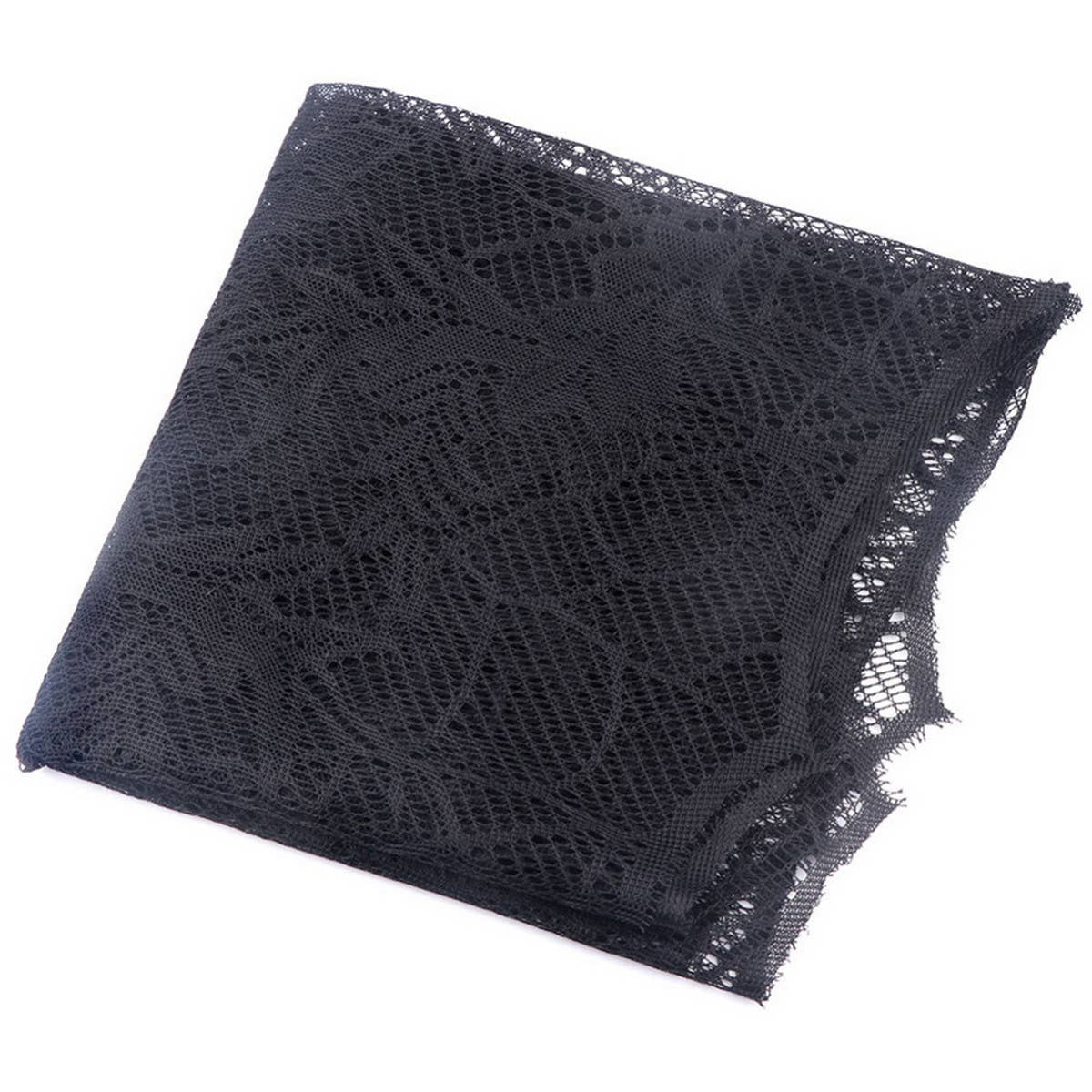 HALLOWEEN BLACK LACE SPIDER WEB WALLPAPER_CWMM1723