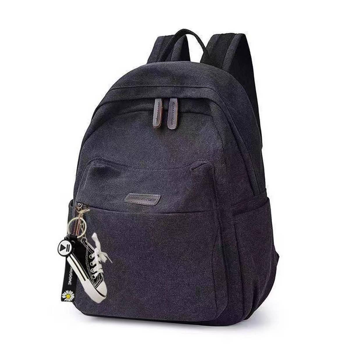 BACK TO SCHOOL CANVAS BACKPACK LAPTOP COMPARTMENT_CWAB2209