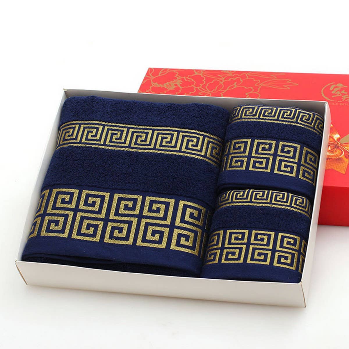 MAZE PATTERN THICK COTTON TOWEL BATH TOWEL_CWASC1637