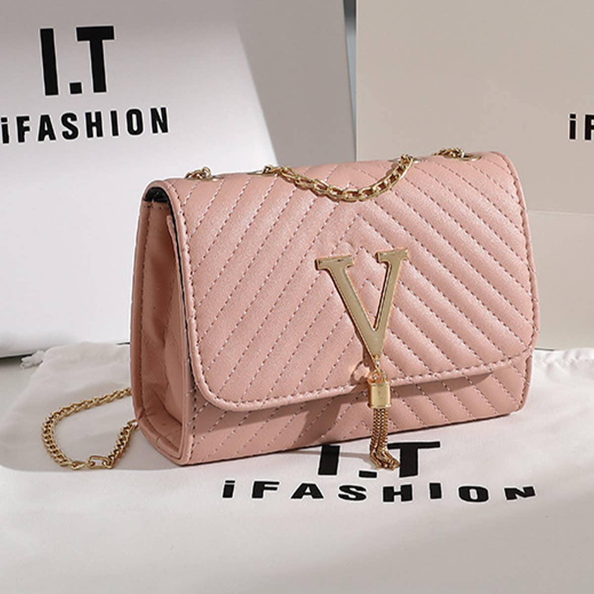 FASHIONABLE STRIPED EMBROIDERED SHOULDER BAG_CUAB0161