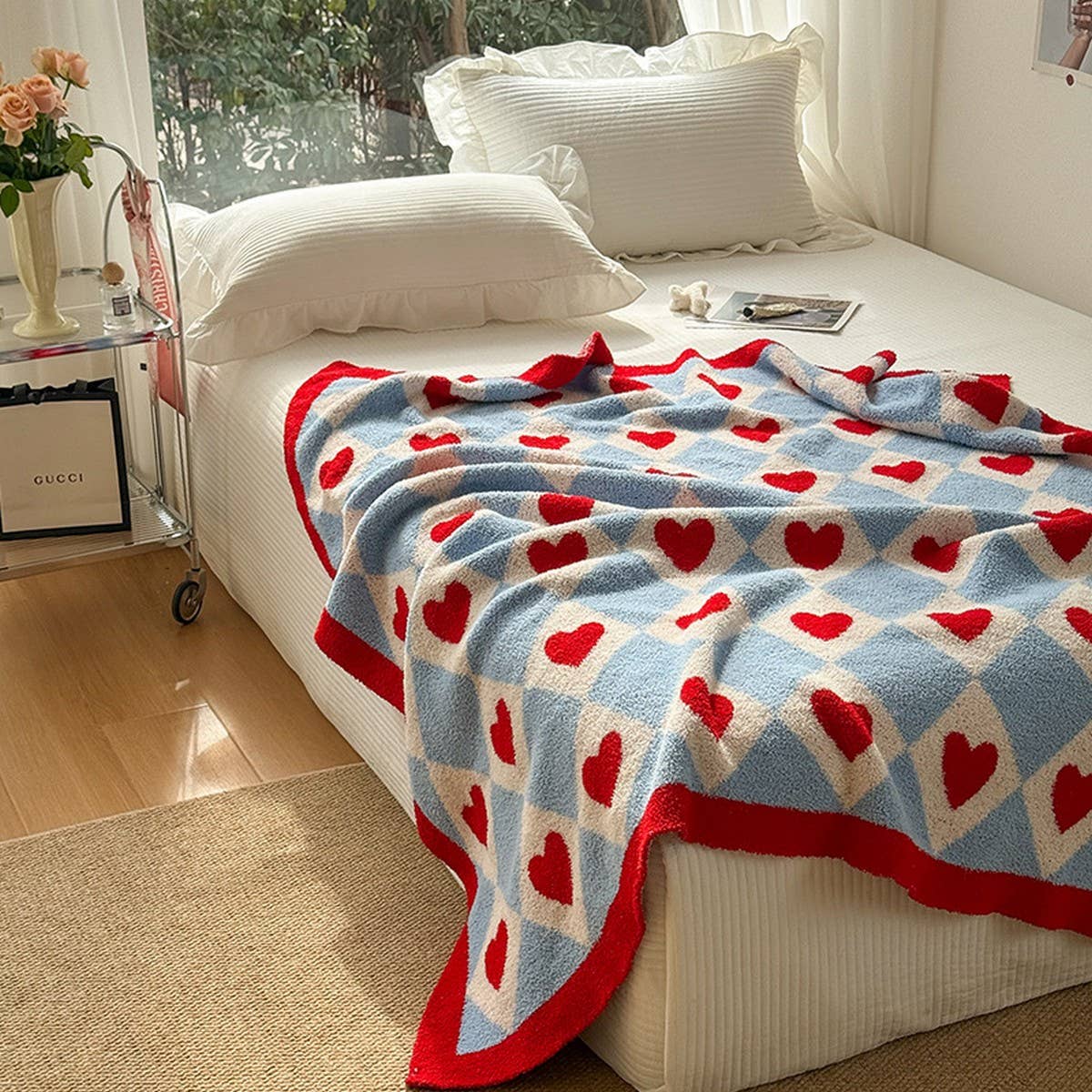 SWEET STYLE LOVE KNITTED WOOL THROW BLANKET_CWMM2374