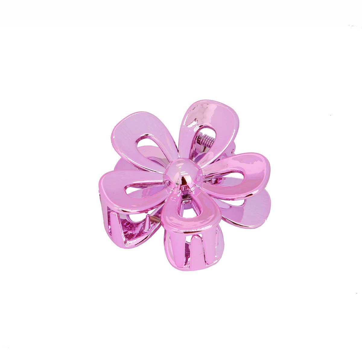 GOLD SILVER EGG FLOWER LARGE HAIR CLAW ELEGANT_CWMM4995